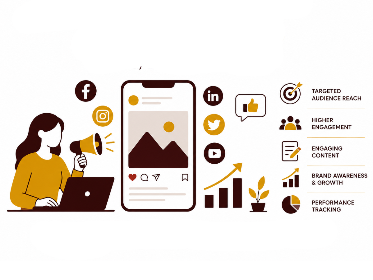 Social media content for a beauty salon